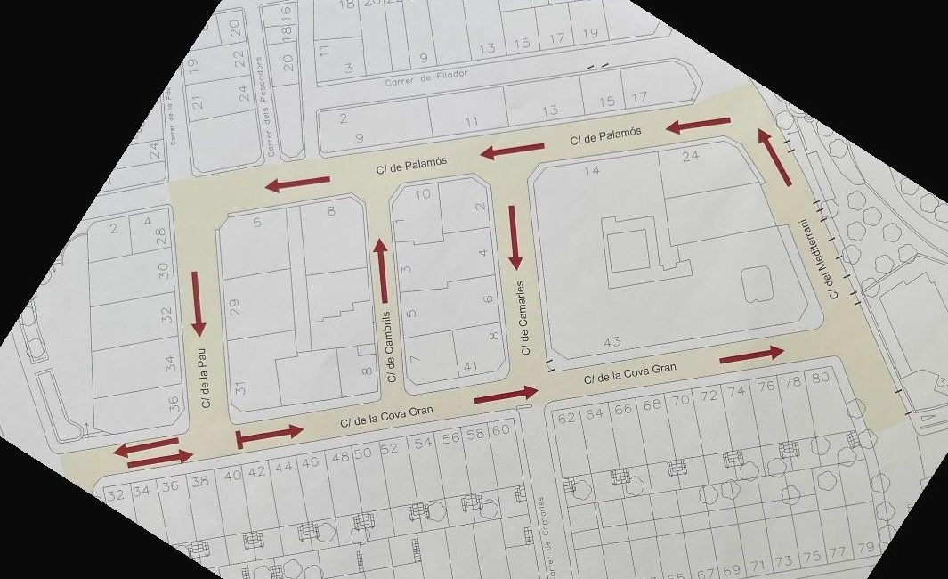 Des de dijous, nova ordenació del trànsit a la Part de Cala