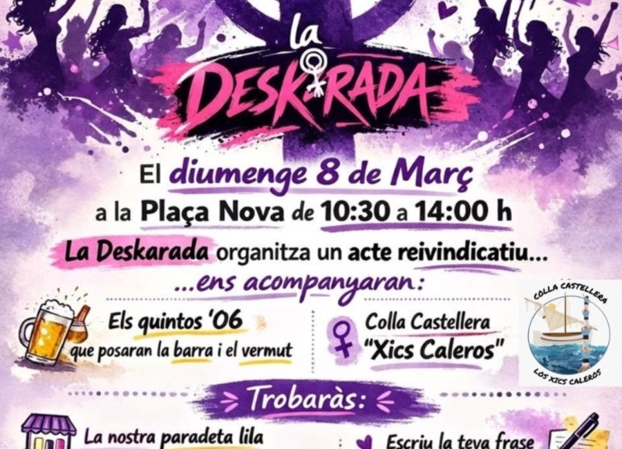 La Deskarada commemora el 8M amb un “vermut feminista”